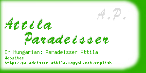 attila paradeisser business card